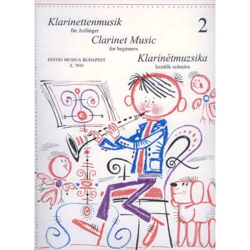 Clarinet Music for Beginners 2 - Máriássy István, Kuszing János - nuty na klarnet dla początkujących