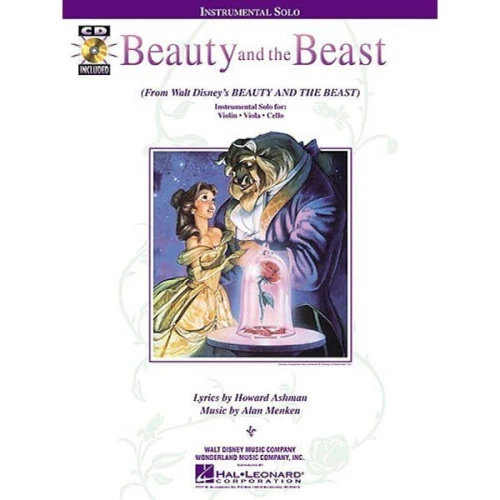 Alan Menken - Beauty And The Beast - nuty na skrzypce, altówkę, wiolonczelę solo z filmu Piękna i Bestia (+ płyta CD)