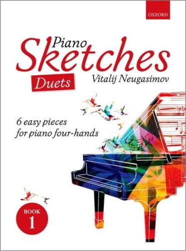 Vitalij Neugasimov: Piano Sketches Duets Book 1 - nuty na fortepian na cztery ręce