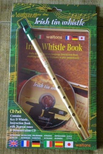 Learn To Play The Irish Tin Whistle - zestaw edukacyjny: flażolet D i szkoła gry na flażolecie (+ płyta CD)
