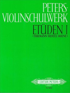 Peters-Violinschulwerk: Etuden 1 - Peters Violin School: Studies 1 - szkoła gry na skrzypcach - ćwiczenia