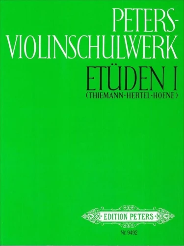 Peters-Violinschulwerk: Etuden 1 - Peters Violin School: Studies 1 - szkoła gry na skrzypcach - ćwiczenia