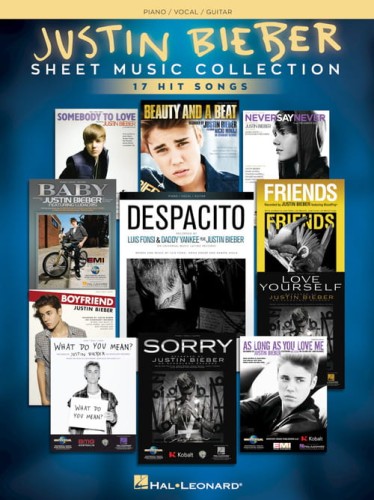 Justin Bieber: Sheet Music Collection (PVG) - nuty na fortepian, melodia, akordy gitarowe i słowa