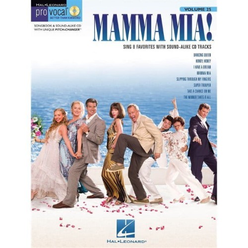 Pro Vocal Women's Edition Volume 25: Mamma Mia! (+ płyta CD) - Abba - nuty na głos z tekstem i akordami gitarowymi