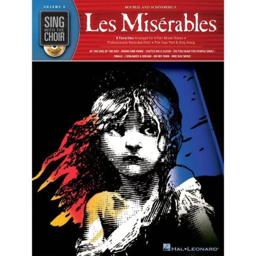 Sing With The Choir Volume 9: Les Miserables (+ płyta CD) - Alain Boublil, Claude-Michel Schönberg - nuty na chór SATB