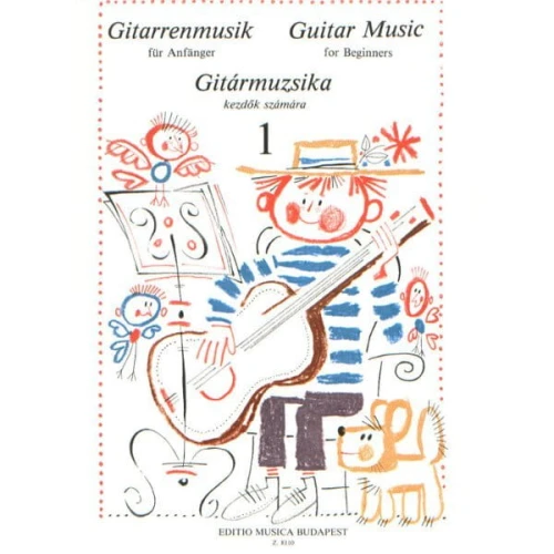 Guitar Music for Beginners 1 - Laszlo Vereczkey - nuty na gitarę klasyczną dla początkujących