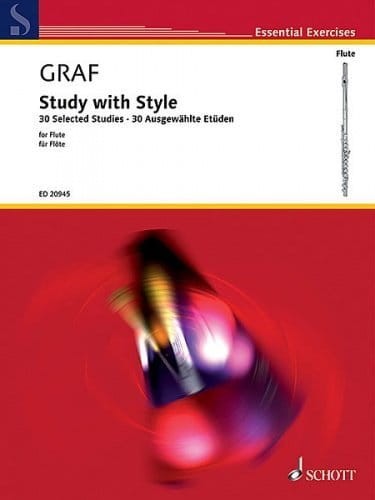 Peter-Lukas Graf: Study With Style - 30 Selected Studies for Flute - nuty na flet poprzeczny