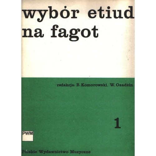 Wybór etiud na fagot 1 - Bolesław Komorowski, Wiktor Osadzin