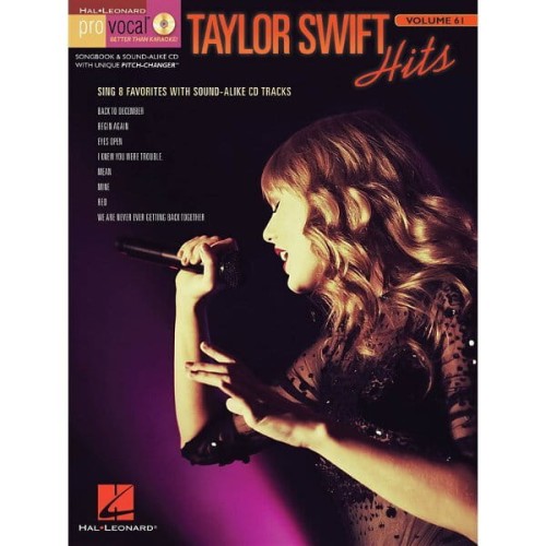 Pro Vocal Women's Edition Volume 61 - Taylor Swift Hits - nuty na głos z tekstem i akordami gitarowymi (+ płyta CD)