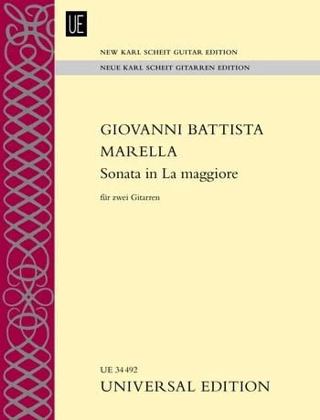 Giovanni Battista Marella - Sonata in La maggiore - nuty na duety gitarowe