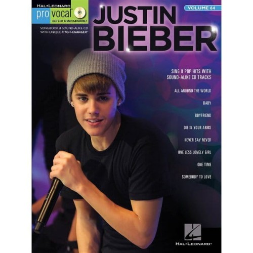 Pro Vocal Men's Edition Volume 64 - Justin Bieber - nuty na głos z testem i akordami gitarowymi (+ płyta CD)