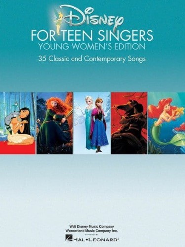 Disney For Teen Singers (Young Women's Edition) - piosenki z filmów Disneya dla młodych wokalistek - nuty na głos z fortepianem