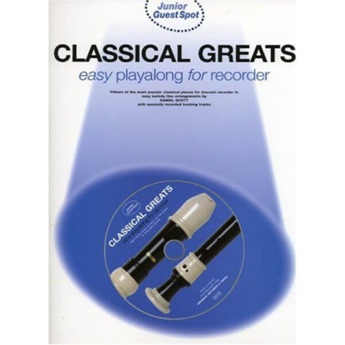 Junior Guest Spot: Classical Greats Easy Playalong for Recorder - Daniel Scott - nuty na flet prosty (+ płyta CD)