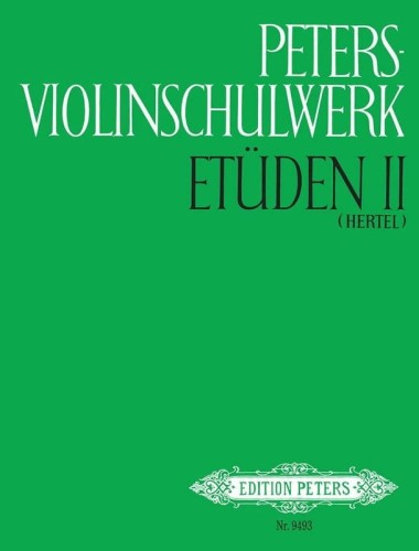 Peters-Violinschulwerk: Etuden 2 - Peters Violin School: Studies 2 - szkoła gry na skrzypcach - ćwiczenia