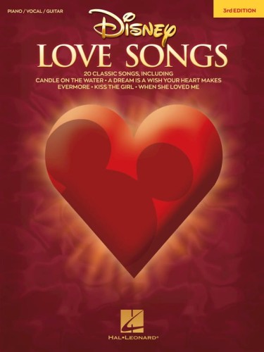 Disney Love Songs (PVG) - piosenki o miłości z filmów Disneya - nuty na fortepian, melodia, akordy gitarowe i słowa