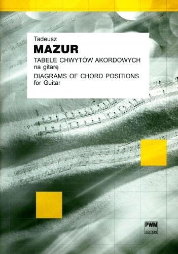 Tabele chwytów akordowych na gitarę - Tadeusz Mazur