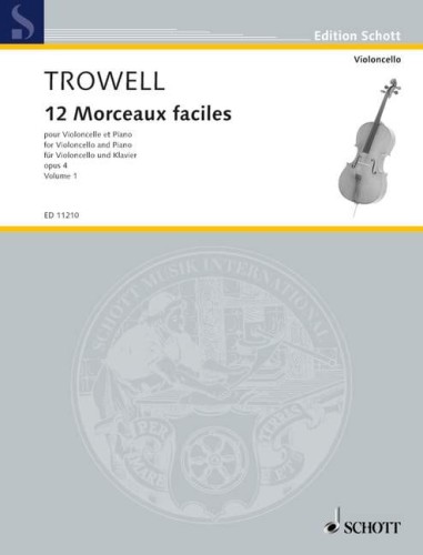 Arnold Trowell: 12 Morceaux Faciles op. 4 volume 1 - nuty na wiolonczelę z fortepianem