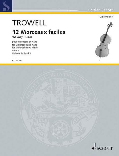 Arnold Trowell: 12 Morceaux Faciles op. 4 volume 2 - nuty na wiolonczelę z fortepianem