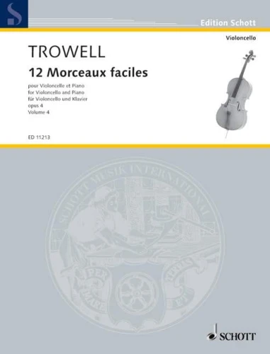 Arnold Trowell: 12 Morceaux Faciles op. 4 volume 4 - nuty na wiolonczelę z fortepianem