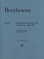 Ludwig van Beethoven: Streichquartette - String Quartets - Rainer Cadenbach - dwa kwartety smyczkowe B-Dur op. 130, Wielka Fuga op. 133 - nuty na kwartety smyczkowe