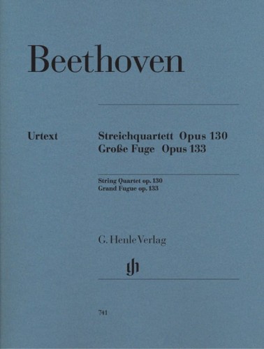 Ludwig van Beethoven: Streichquartette - String Quartets - Rainer Cadenbach - dwa kwartety smyczkowe B-Dur op. 130, Wielka Fuga op. 133 - nuty na kwartety smyczkowe