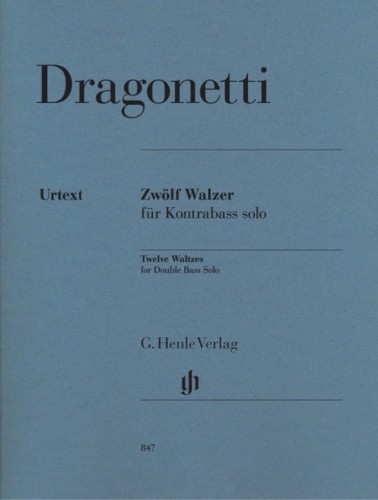 Domenico Dragonetti: Twelve Waltzes for Double Bass solo - 12 walców - nuty na kontrabas