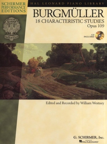 William Westney, Johann Friedrich Burgmuller: 18 Characteristic Studies Op. 109 - etiudy na fortepian (+ audio online)