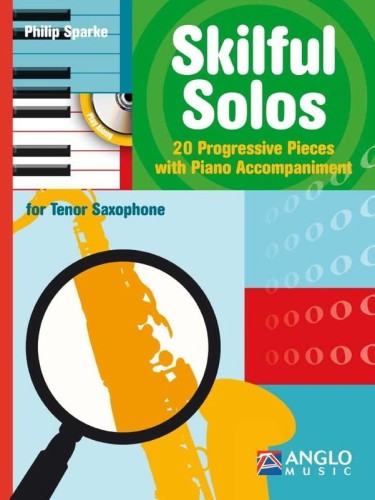 Philip Sparke - Skilful Solos for Tenor Saxophone - 20 Progressive pieces with Piano Accompaniment (+ płyta CD) - nuty na saksofon tenorowy z fortepianem