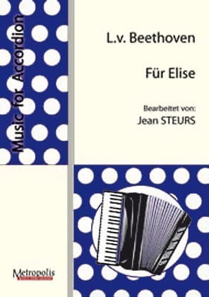 Ludwig van Beethoven: Fur Elise - Dla Elizy - nuty na akordeon