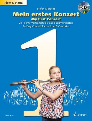 My First Concert - Peter Mohrs - 24 łatwe utwory koncertowe z 5 wieków na flet poprzeczny z fortepianem (+ płyta CD)