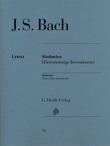 Jan Sebastian Bach: Sinfonien (Dreistimmige Inventionen) - Sinfonias (Three Part Inventions) - Sinfonie (Inwencje trzygłosowe) BWV 787-801 - nuty na fortepian
