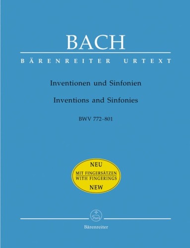 Jan Sebastian Bach: Inventions and Sinfonias BWV 772-801 - Inwencje dwugłosowe i Sinfonie trzygłosowe - nuty na fortepian