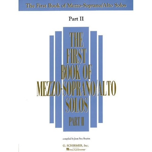 The First Book Of Mezzo-Soprano (Alto) Solos Part 2 - Joan Frey Boytim nuty na głos solo z fortepianem