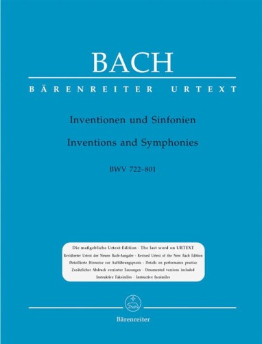 Jan Sebastian Bach - Inventions and Sinfonias BWV 772-801 - Inwencje i Sinfonie Jana Sebastiana Bacha - nuty na fortepian