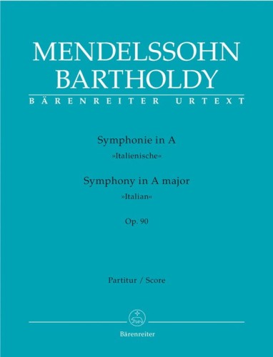 Felix Mendelssohn-Bartholdy: Symphony in A major op. 90 ‘Italian’ - IV Symfonia A-Dur ‘Włoska’ - nuty na orkiestrę - partytura