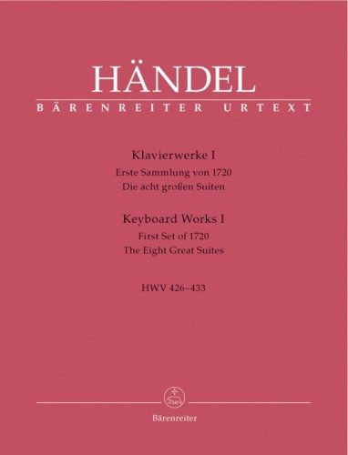 Georg Friedrich Handel: Keyboard Works Volume 1 HWV 426-433 - First Set of 1720. The Eight Great Suites - nuty na fortepian (klawesyn)