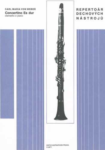 Carl Maria von Weber: Concertino Es-Dur op. 26 per Clarinetto e piano - nuty na klarnet z fortepianem