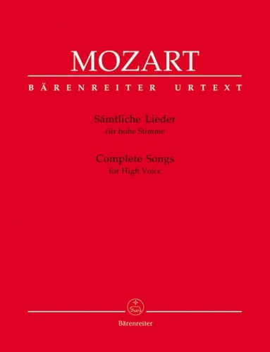 Wolfgang Amadeus Mozart: Complete Songs for High Voice - Pieśni na głos wysoki - nuty na głos solo i fortepian