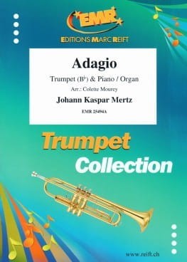Johann Kaspar Mertz: Adagio for Trumpet and Piano - nuty na trąbkę i fortepian - Colette Mourey