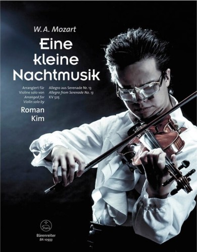 Wolfgang Amadeus Mozart: Eine kleine Nachtmusik - Allegro from Serenade No. 13 KV 525 - Mały nokturn (Serenada G-dur KV 525) aranżacja Roman Kim - nuty na skrzypce solo