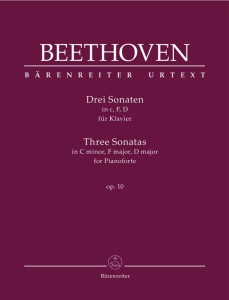 Ludwig van Beethoven: Three Sonatas for Piano op. 10 - Trzy sonaty fortepianowe nr 5 c-moll, nr 6 F-dur i nr 7 D-dur