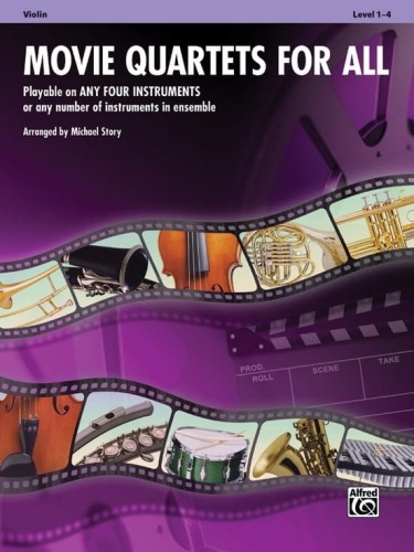 Movie Quartets for All: Violin - nuty kwartet instrumentalny: skrzypce - Michael Story