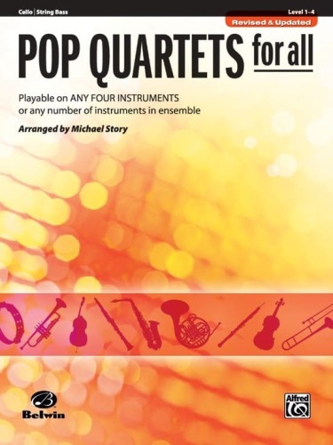 Pop Quartets for All: Cello, Double Bass - nuty kwartet instrumentalny: wiolonczela, kontrabas - Michael Story
