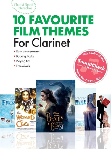 Guest Spot Interactive: 10 Favourite Film Themes For Clarinet (+ audio online) - łatwe nuty na klarnet