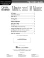 Movie and TV Music: Tenor Sax - nuty na saksofon tenorowy (+ audio online)