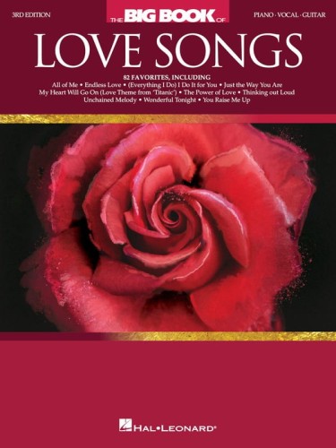 The Big Book Of Love Songs (PVG) - nuty na fortepian, melodia, teksty, akordy gitarowe