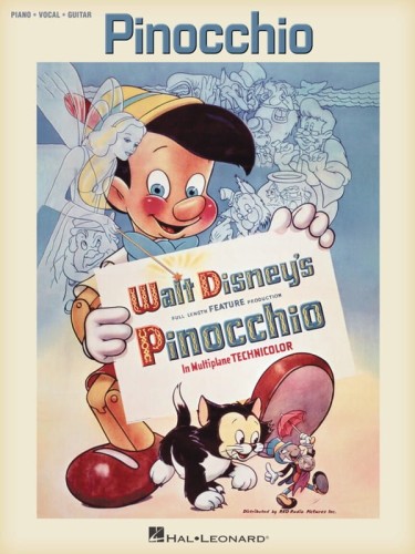 Pinocchio (PVG) - piosenki z animowanego filmu Disneya Pinokio - nuty na fortepian, melodia, akordy gitarowe i słowa - Leigh Harline, Paul Smith