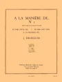 Jacques Delécluse: A La Maniere De - No 1 pour Caisse-claire et Piano - nuty na werbel i fortepian