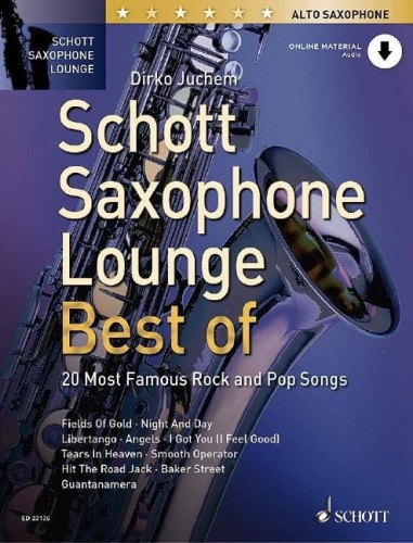 Schott Saxophone Lounge: Best Of for Alto Saxophone - 20 piosenek popowych i rockowych na saksofon altowy (+ audio online) - Dirko Juchem