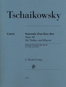Piotr Iljicz Czajkowski: Souvenir d'un lieu cher op. 42 for Violin and Piano - nuty na skrzypce i fortepian